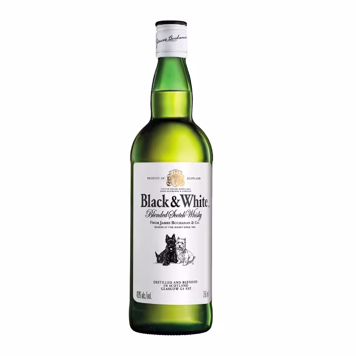 Whisky Black & White Botella 750ml