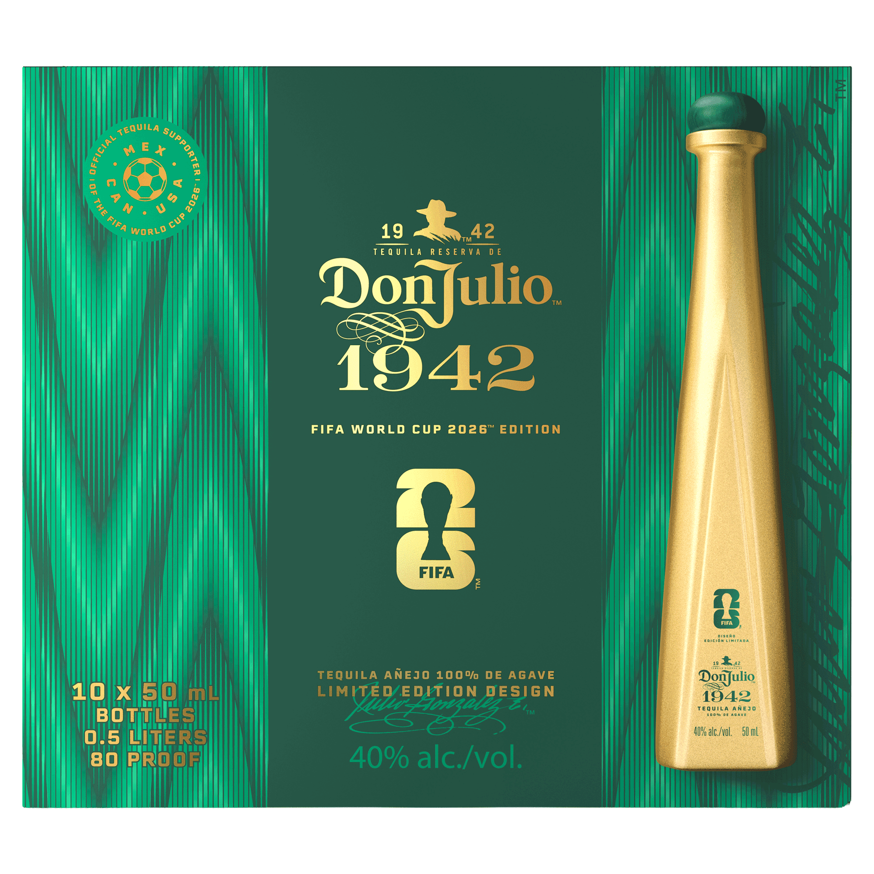 Don Julio 1942 FIFA World Cup 2026 Limited Edition Bottle | The Bar US