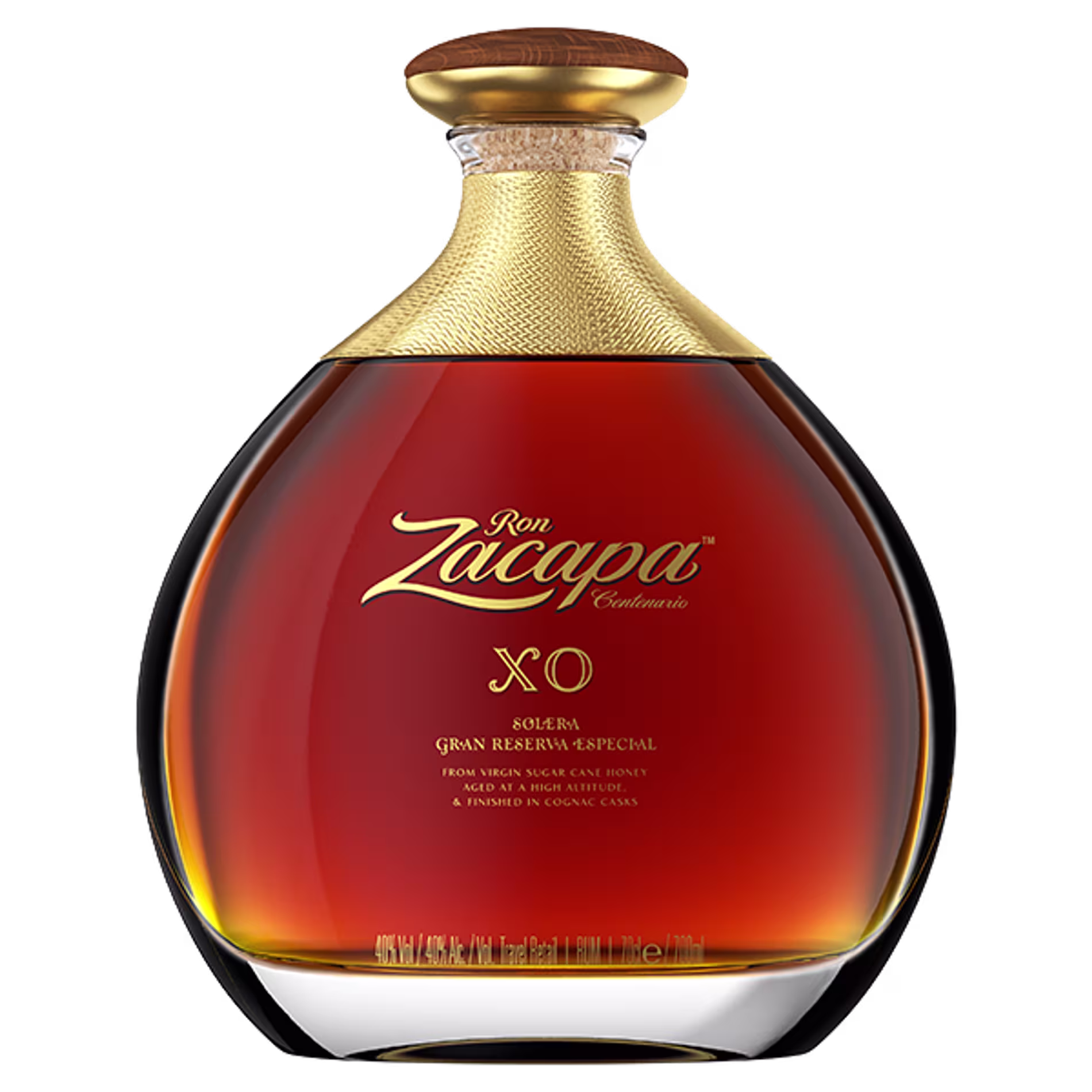 Ron Zacapa XO rum bottle