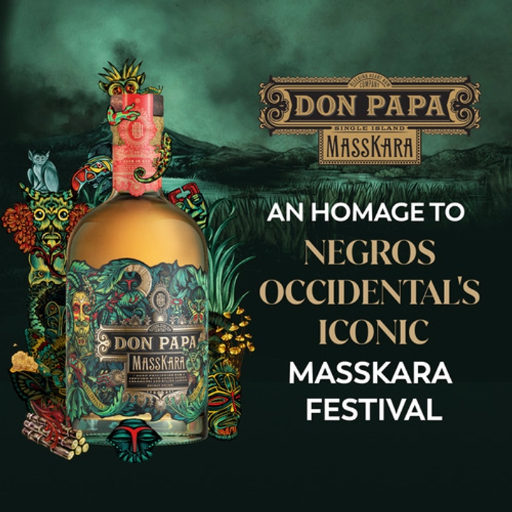 Don Papa Masskara Rum, 70cl | Sweet and citrus-spiced | The Bar