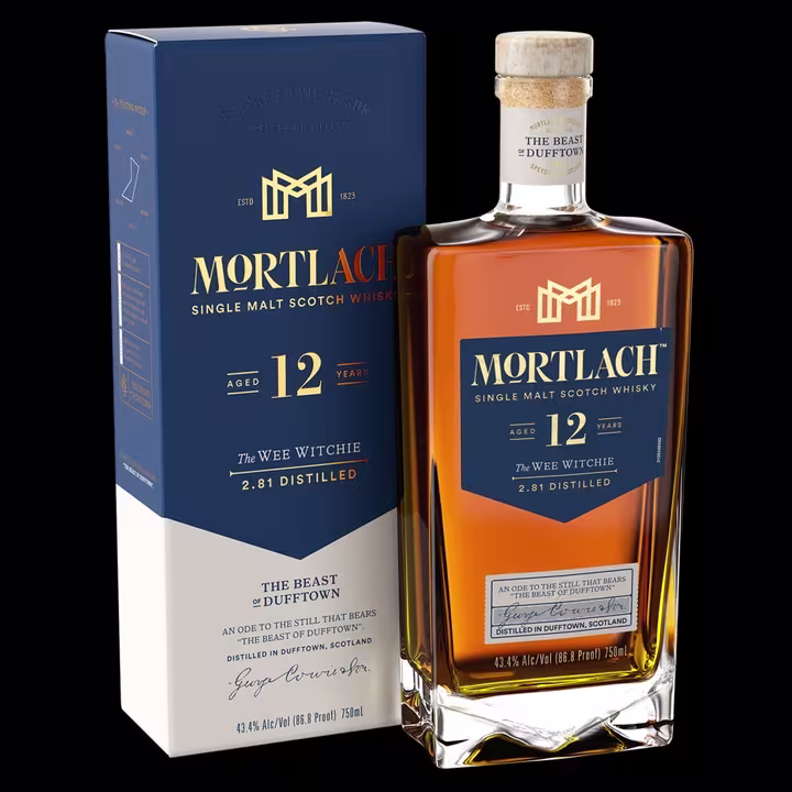 Mortlach 12 Year Old Single Malt Whisky angle