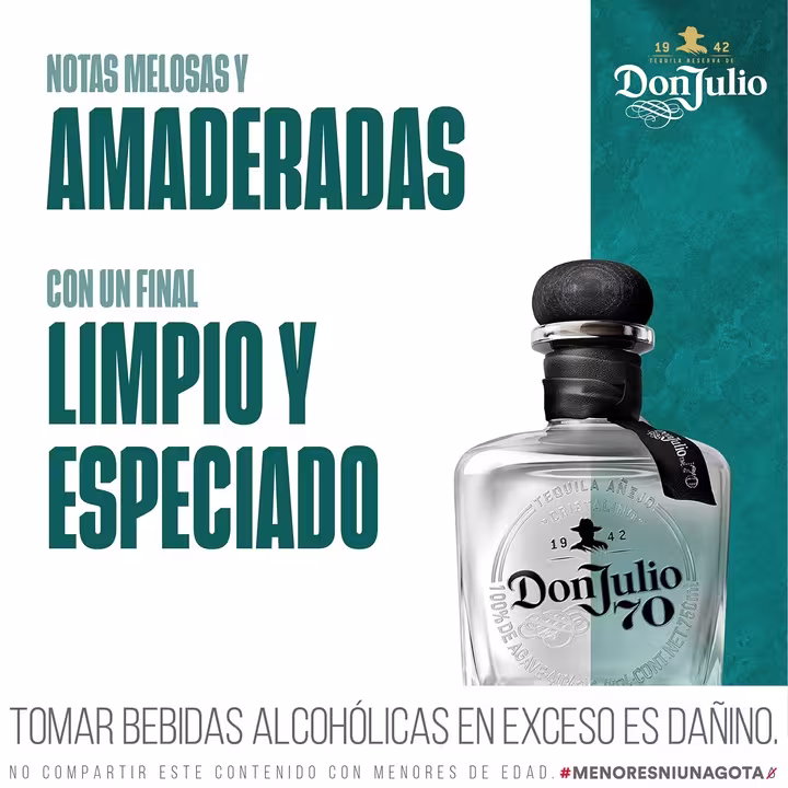 Tequila Don Julio 70  Añejo Cristalino 750ml