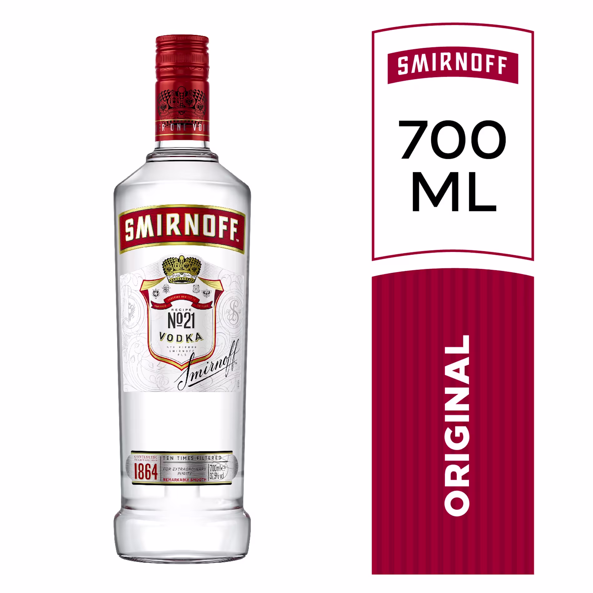 Vodka Smirnoff N°21 Botella 700ml