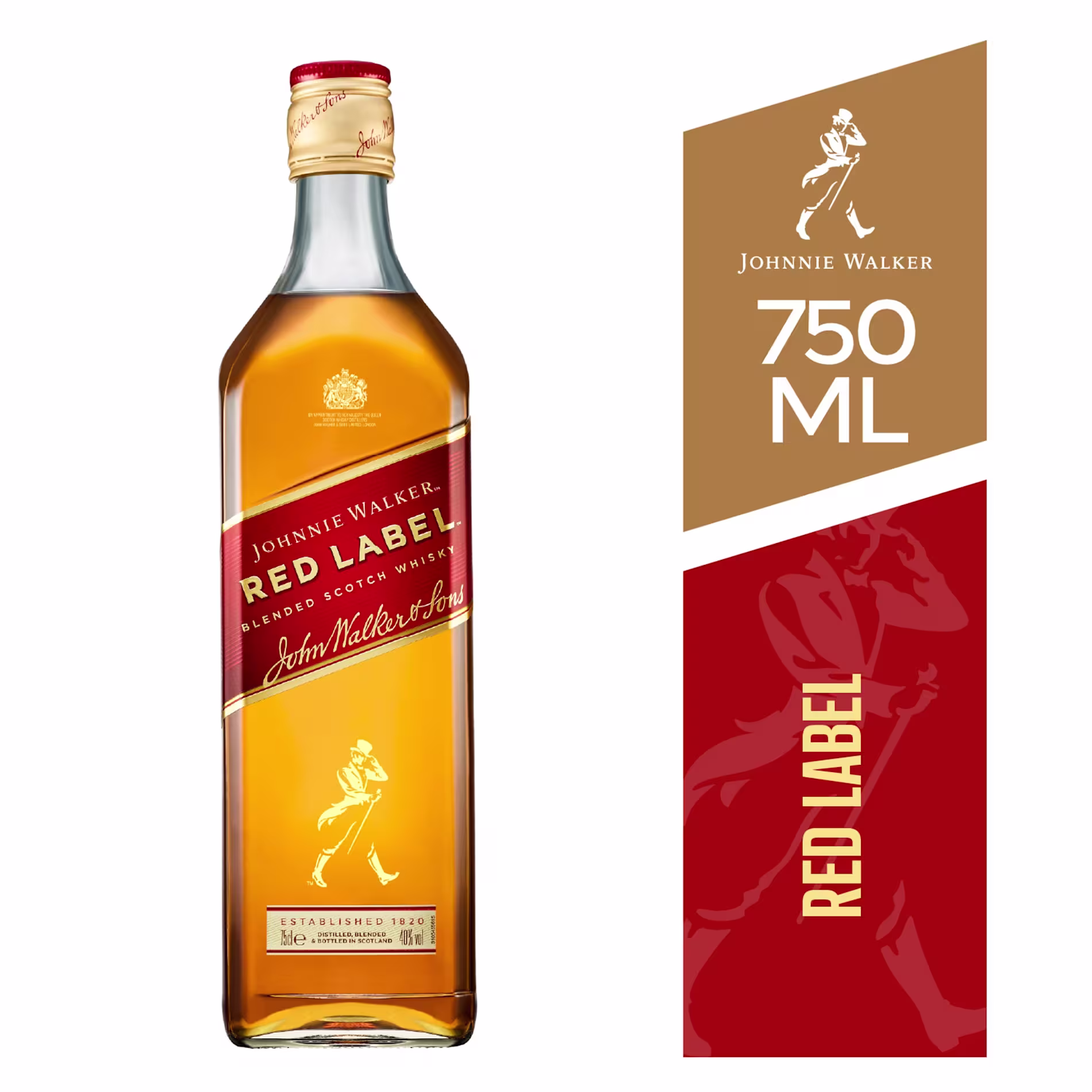 Whisky Johnnie Walker Red Label Botella 750ml
