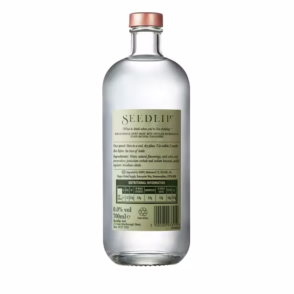 Seedlip Grove 42 Alcohol Free Spirit, 70cl engrave