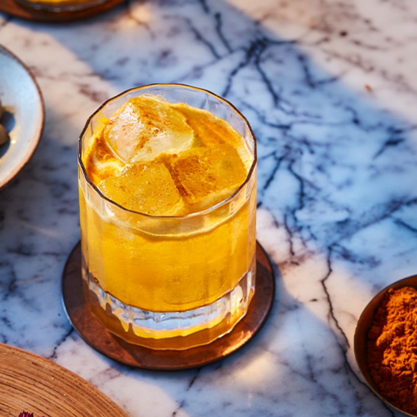 Tumericana, a tequila cocktail
