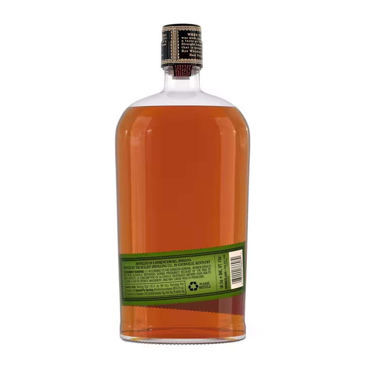 Bulleit Bourbon 10 Year Old Whiskey, 70cl back