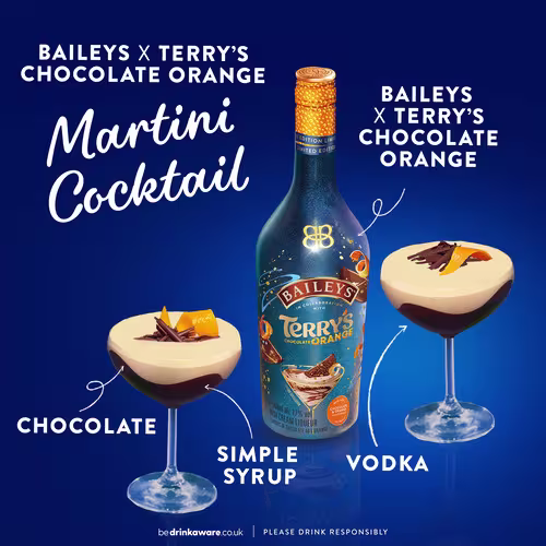 Baileys x Terry's Chocolate Orange - Martini Cocktail