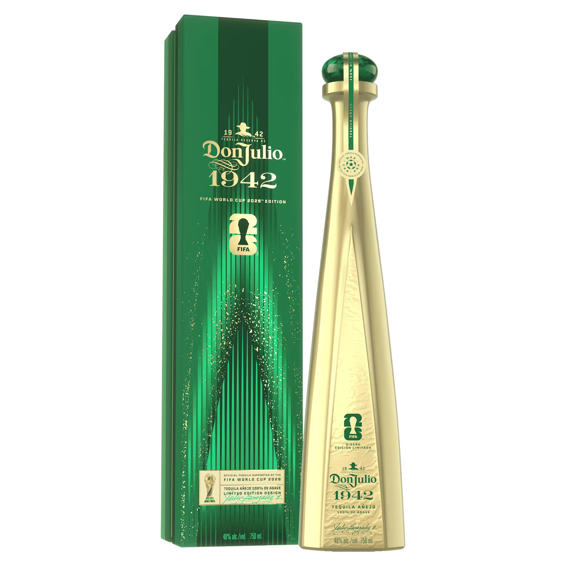 Don Julio 1942 FIFA bottle and box