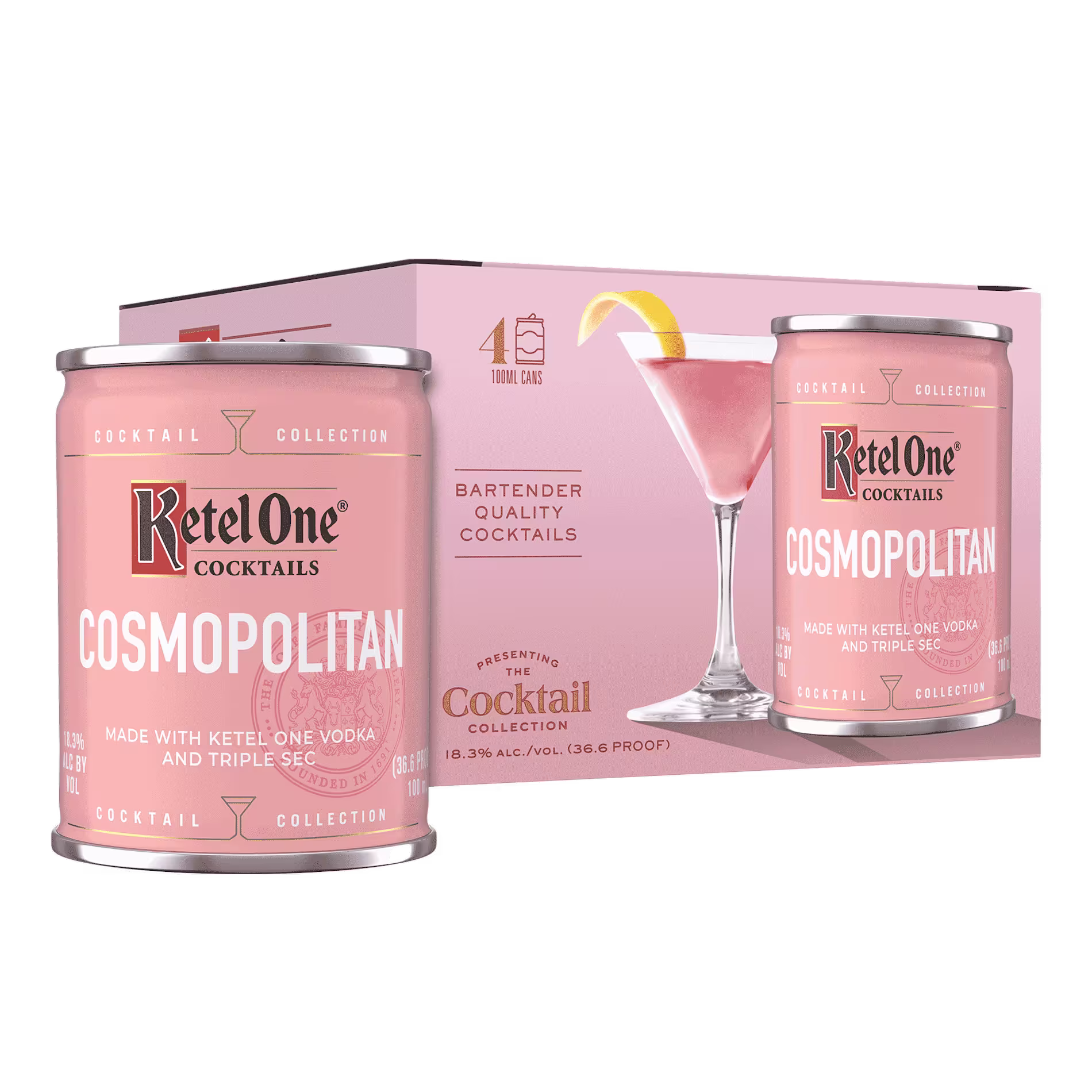KETEL ONE COSMOPOLITAN 100ML CARTON