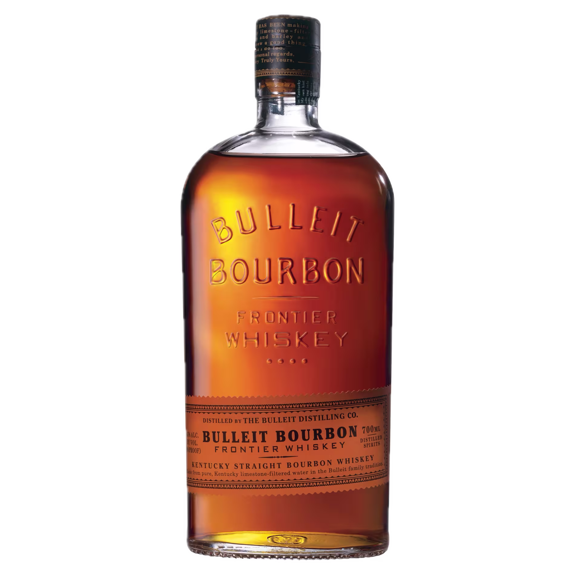 Bulleit Bourbon Frontier Whiskey, 70 Cl front