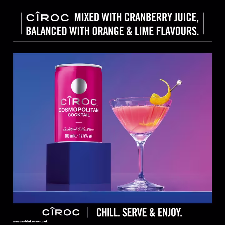 Cîroc Cosmopolitan Cocktail serve image