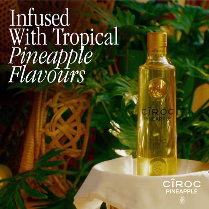 CÎROC Pineapple Flavoured Vodka in bucket