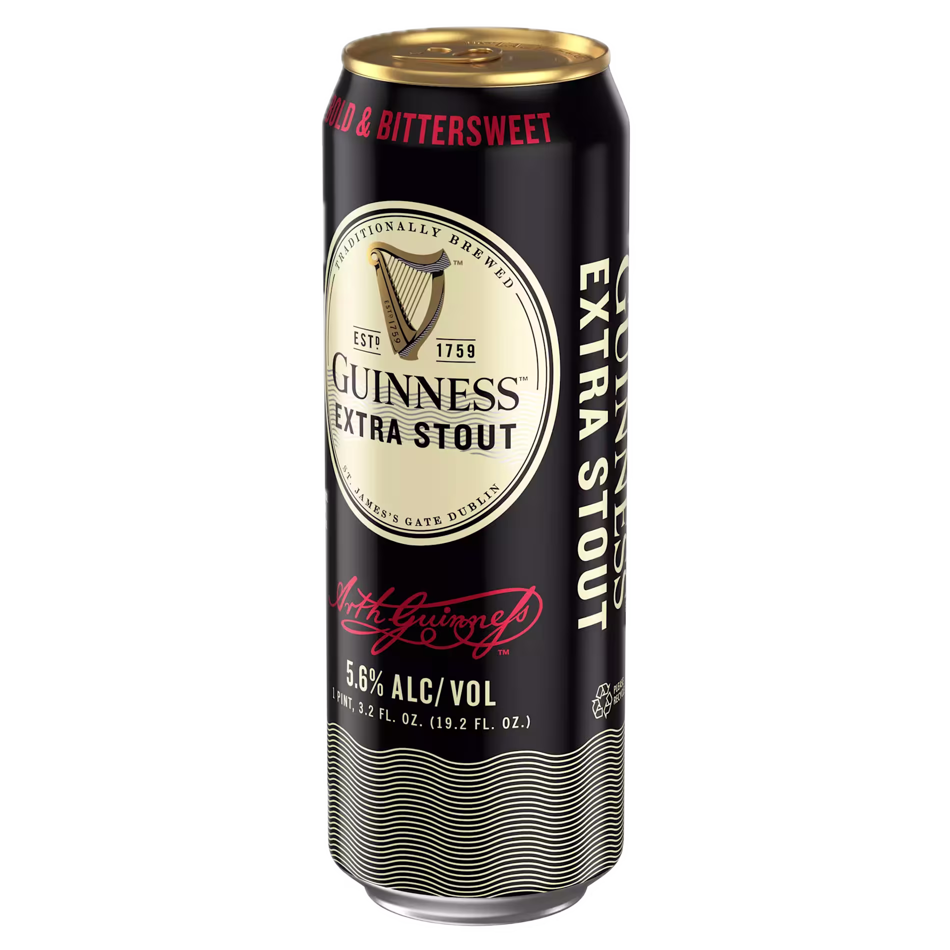 GUINNESS EXTRA STOUT BEER CAN