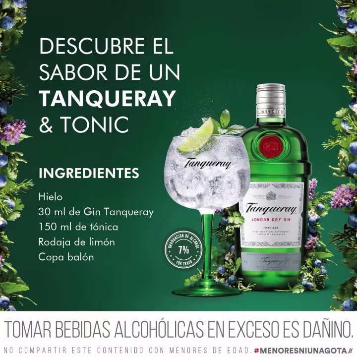 Descubre el sabor de un Tanqueray & Tonic