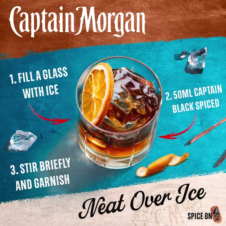 Captain Morgan Black Spiced serve