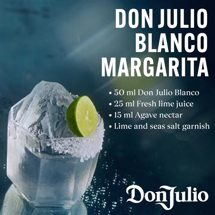 Don Julio Blanco Tequila Margarita rețetă
