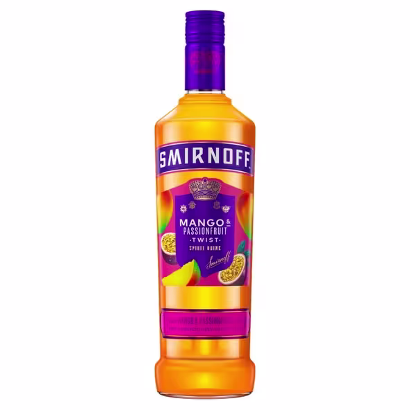 Smirnoff Mango & Passion Fruit Twist Spirit Drink, 70cl engrave