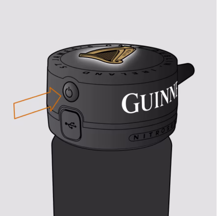 Insert the nitrogen charger into the holder, ensuring it's properly aligned.