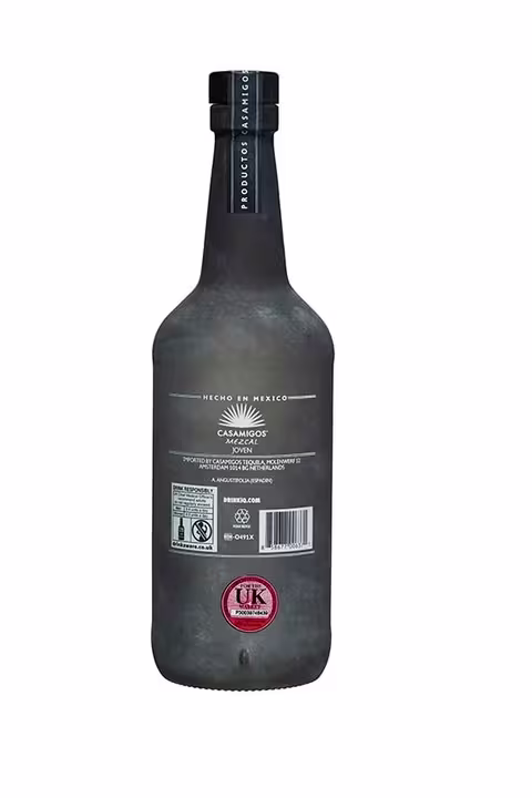 Casamigos Mezcal back bottle
