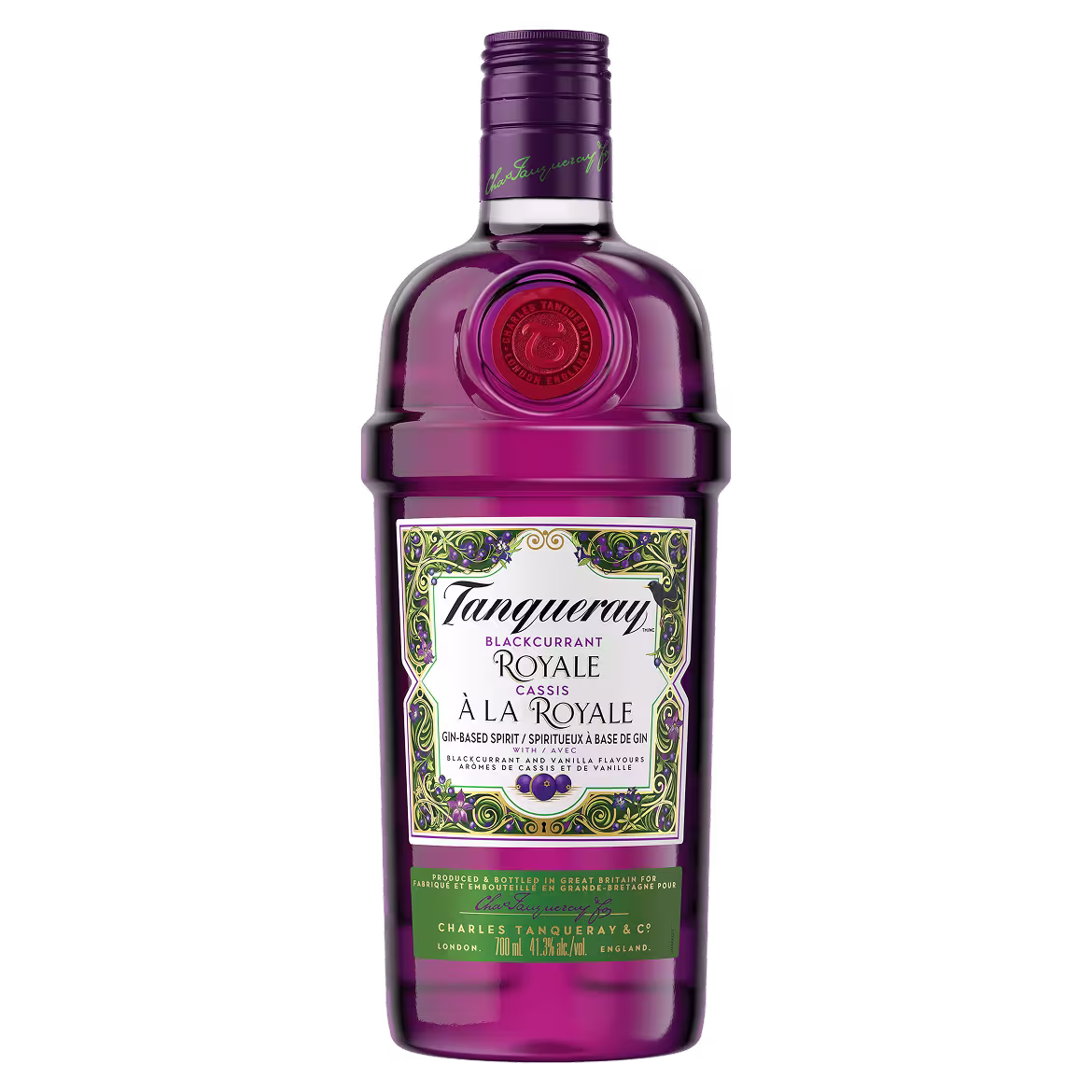 Tanqueray Blackcurrant Royale Gin, 0,7 L Front