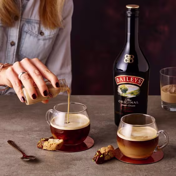 Baileys Irish Cream & Coffee served with decadent French toast
