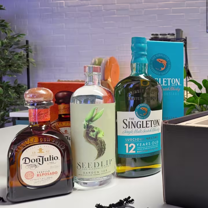 World Class Bundle - Seedlip Garden, The Singleton 12 Year Old and Don Julio Reposado, 3 x 70cl bottles