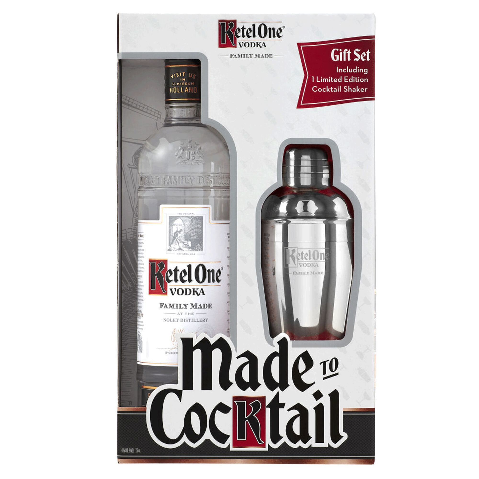 Vodka Bottle and Cocktail Shaker Bundle | The Bar US