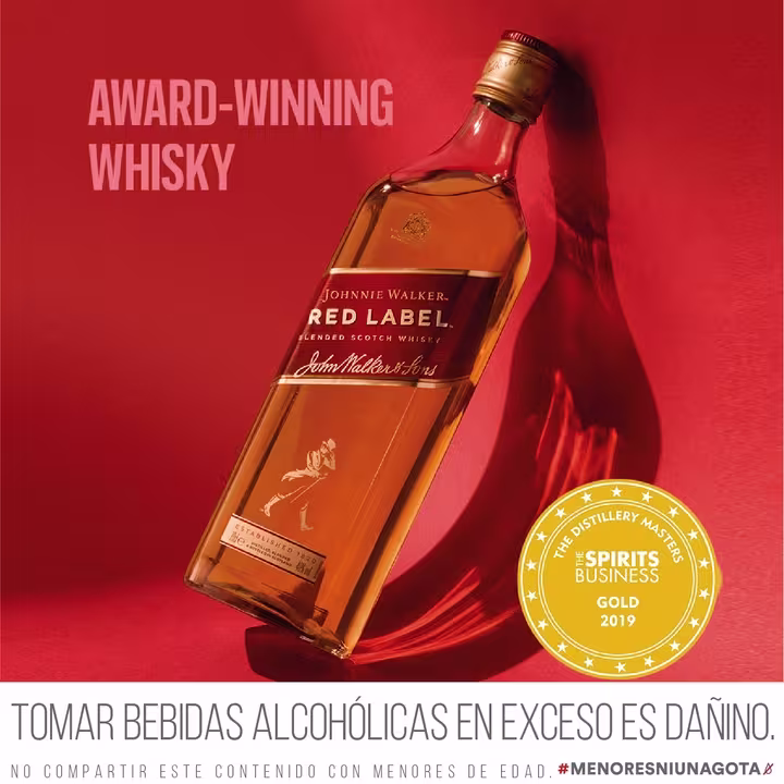 Whisky Johnnie Walker Red Label Botella 750ml