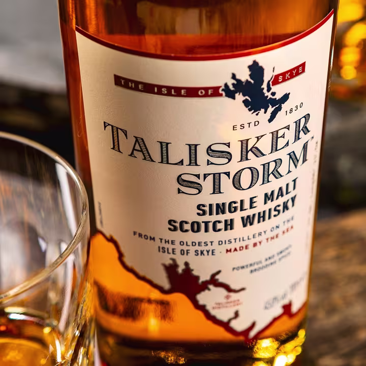 Talisker Storm Single Malt Scotch Whisky Close Up Lifestyle