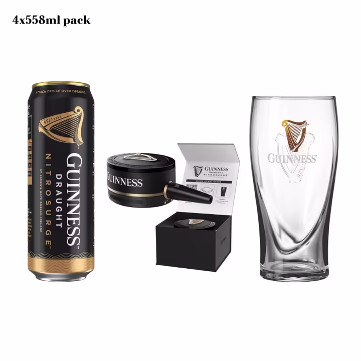 Guinness Nitrosurge Bundle: 4x558ml, Nitrosurge Device 