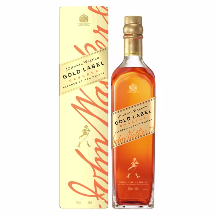 Johnnie Walker Gold Label, sticlă de 70cl față