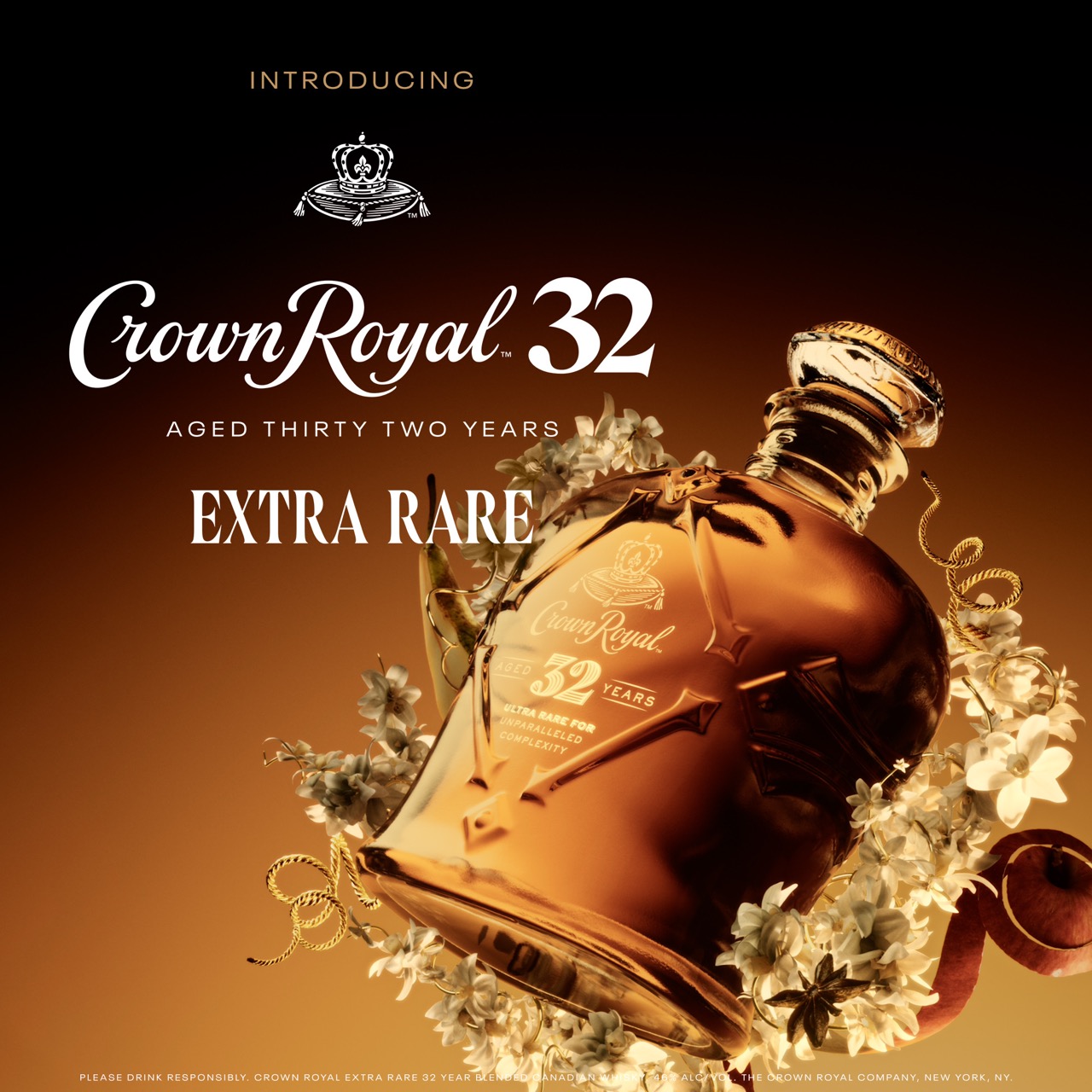 ロイヤルカナン Crown Royal Aged 32 Years Extra Rare Blended Canadian Whisky | The