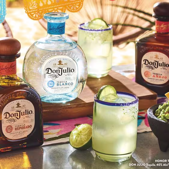 Productos Don Julio reposado, Don Julio Blanco y Don Julio añejo