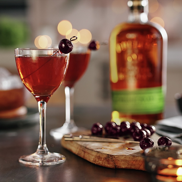 Bulleit 95 Rye Bourbon manhattan cocktail
