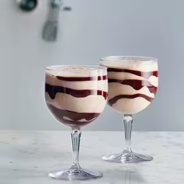 Two mudslide cocktails