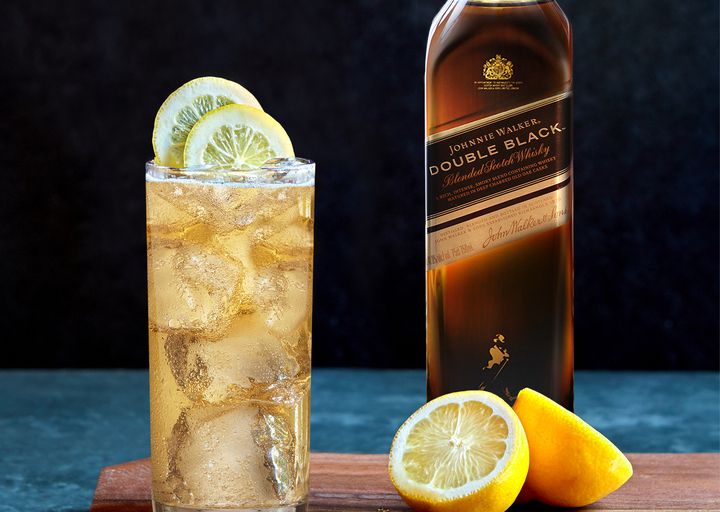 johnnie walker double black serve highball glass