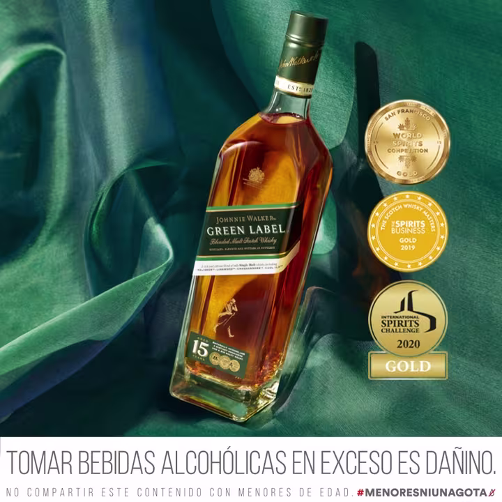 Whisky premiado Johnnie Walker Green Label