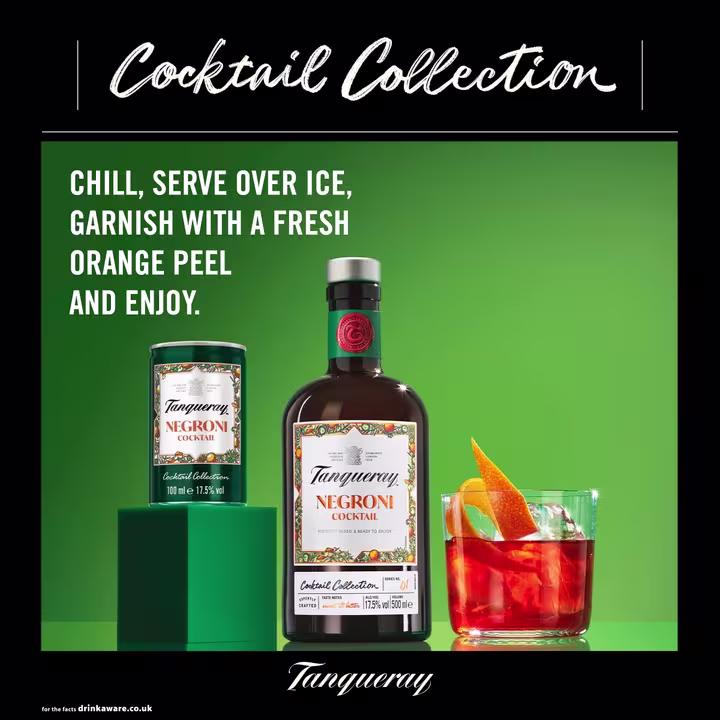 Tanqueray Negroni Cocktail serve image