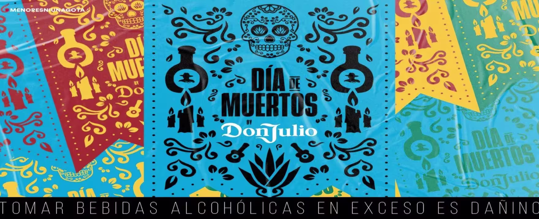 Banner día de Muertos con Don Julio