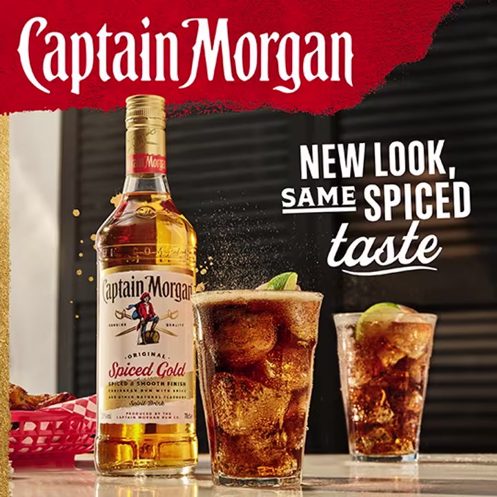  Captain Morgan Original Spiced Gold Rum-Based Spirit Drink promo
