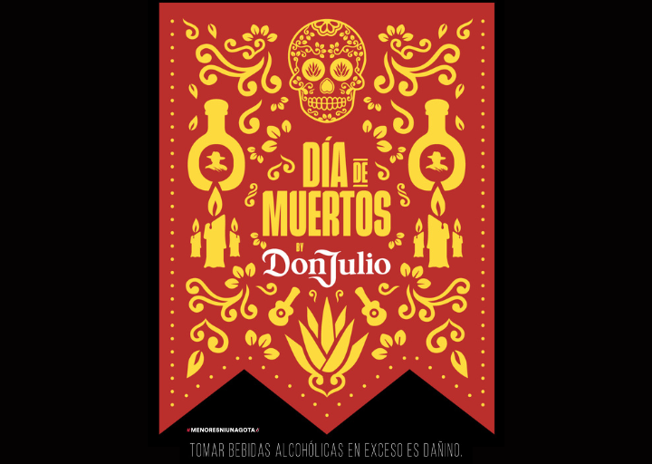 Imagen con la leyenda "Día de Muertos Don Julio"