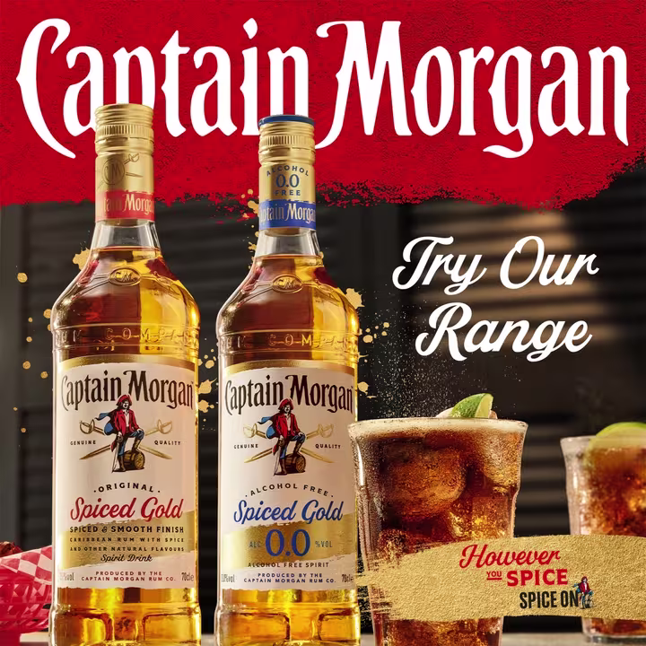 Captain Morgan Spiced Gold 0.0 Range