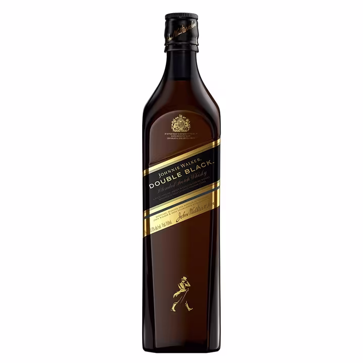 Whisky Johnnie Walker Double Black Botella 750ml Frente
