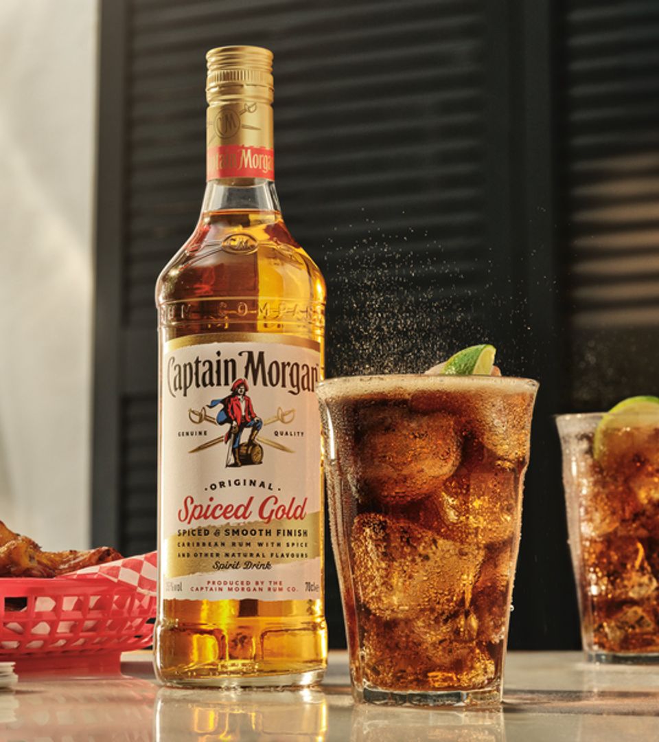 captain morgan spiced  with cocktails