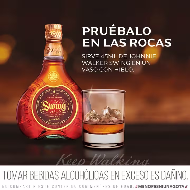 Whisky Johnnie Walker Swing Botella 750ml