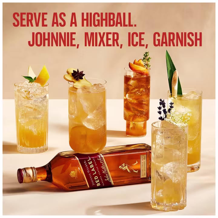  Johnnie Walker Red Label Blended Scotch Whisky serve