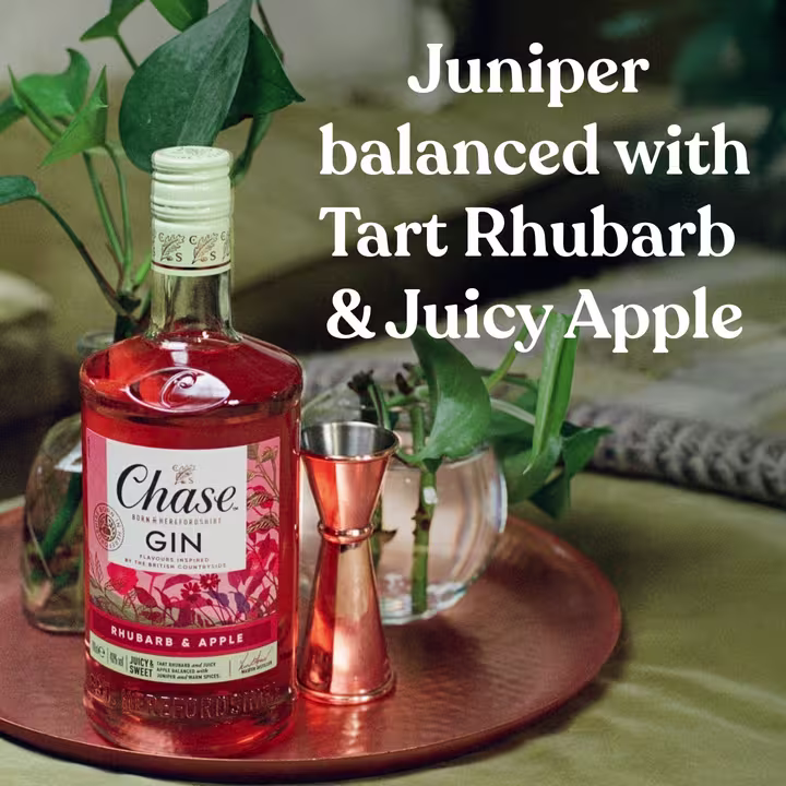 Chase Rhubarb and Apple - "Juniper balanced with Tart Rhubarb and juicy apple"