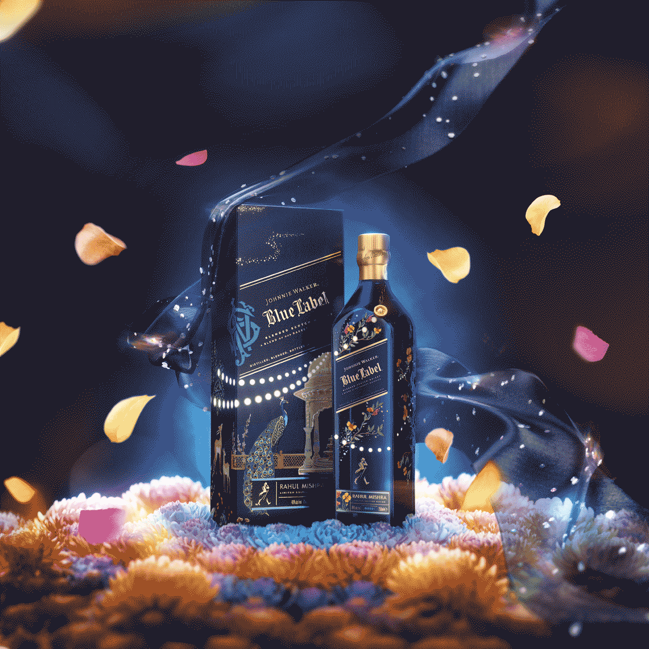 Johnnie Walker Blue Label x Rahul Mishra Limited Edition | The Bar US