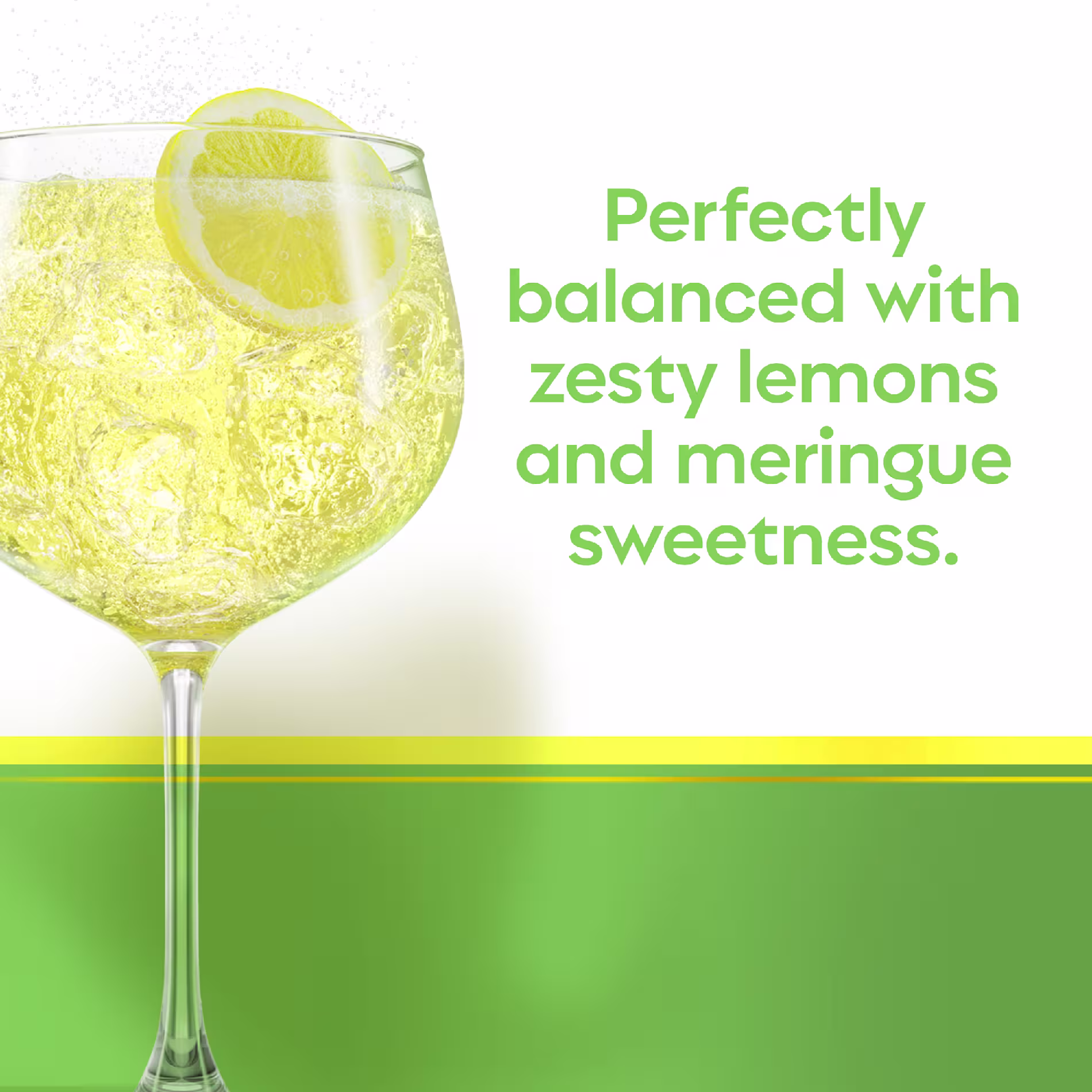 Perfectly balanced with zesty lemons and meringue sweetness.
